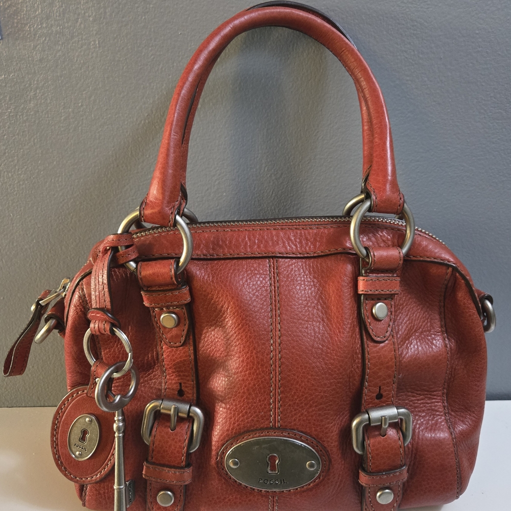 Fossil Leather Handbag Satchel